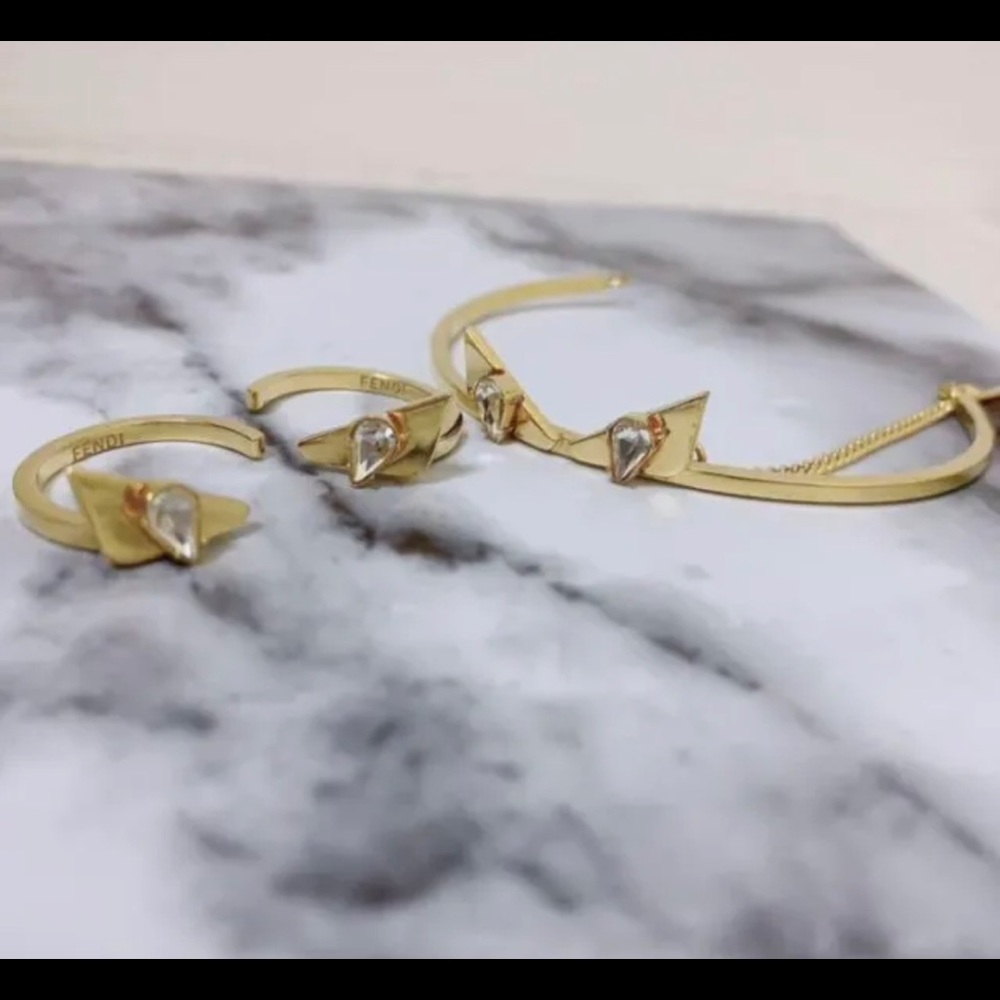 FENDI Bracelet  Monster Ring Set Accessories
